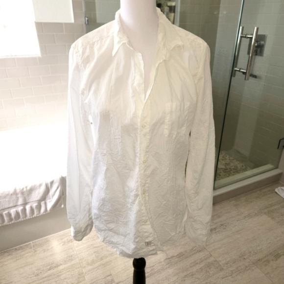 Frank & Eileen White Button Down Shirt Size L - Picture 2 of 7